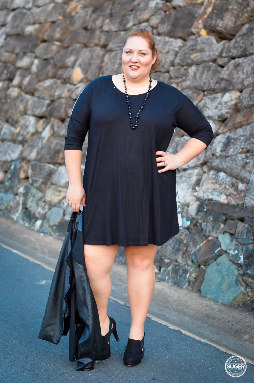 Wearing Two Tone Sequin Backed Dress by Lisa Kerr Designs, Ankle Boots ...